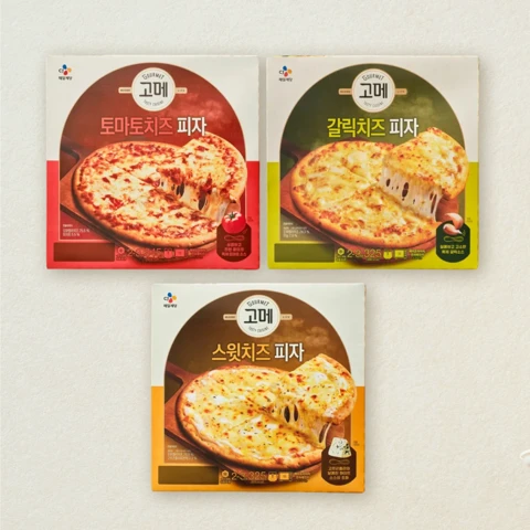 [고메피자세트]스윗치즈325g+토마토치즈345g+갈릭치즈325g (총 3개)
