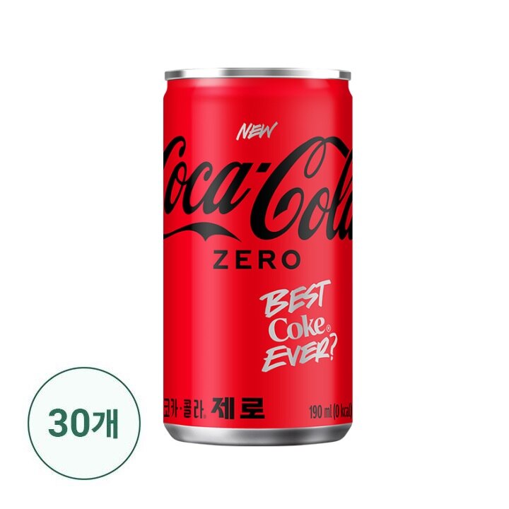 코카-콜라 제로 190ml x 30캔