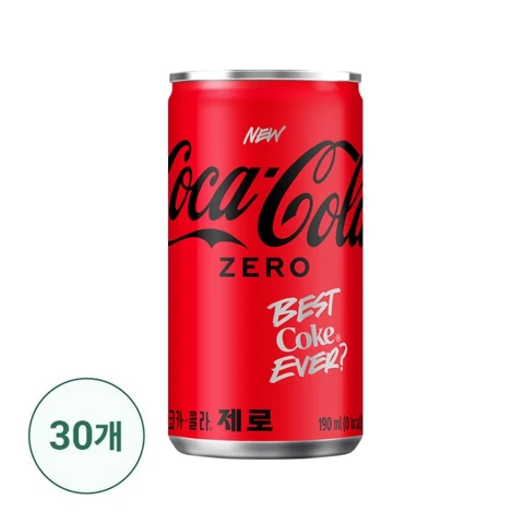 코카-콜라 제로 190ml x 30캔