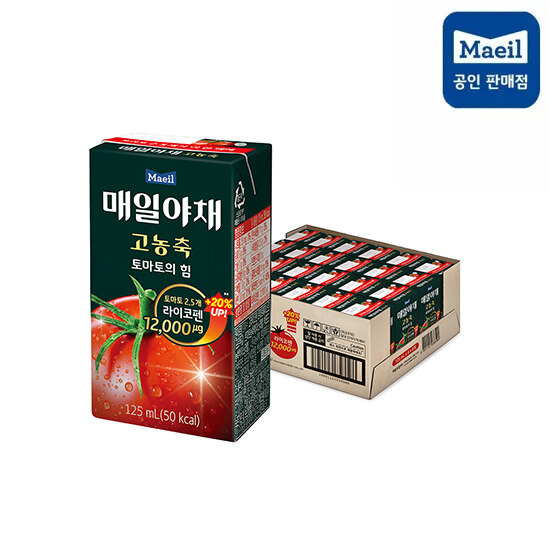 [CJ더마켓] 매일야채 고농축 토마토의힘 125ml 24팩
