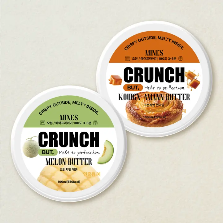 크런치 벗 메론빵 80g+크런치 벗 퀸아망 80g (총 2개)