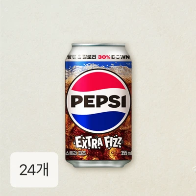 펩시 엑스트라 피즈 355ml, 24캔