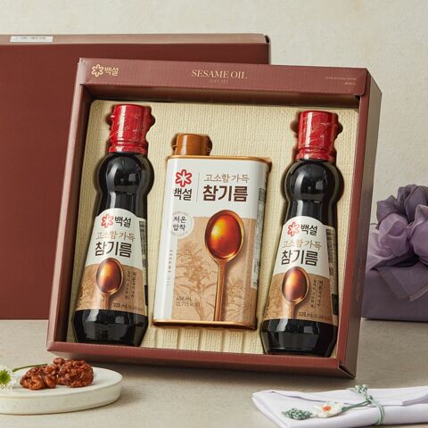 [25추석선물세트대량구매]백설 고소한 참기름 2호