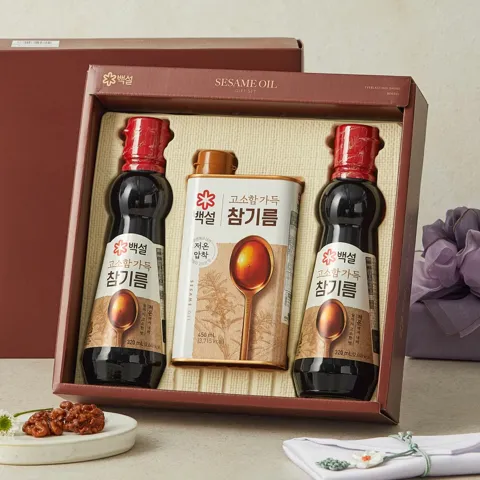 [26설선물세트] 백설 고소한 참기름 2호