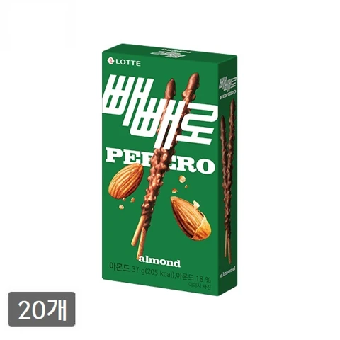 빼빼로 아몬드 37g (20개)