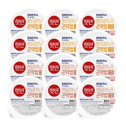 [정희원 박사 레시피]병아리콩퀴노아곤약밥150GX6개+렌틸콩퀴노아곤약밥150GX6개