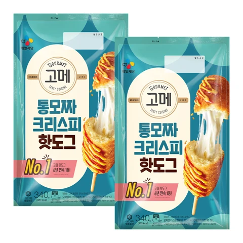 고메 통모짜 핫도그 340gX2개