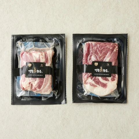 정품진 한돈 삼겹+목살(각 300g)