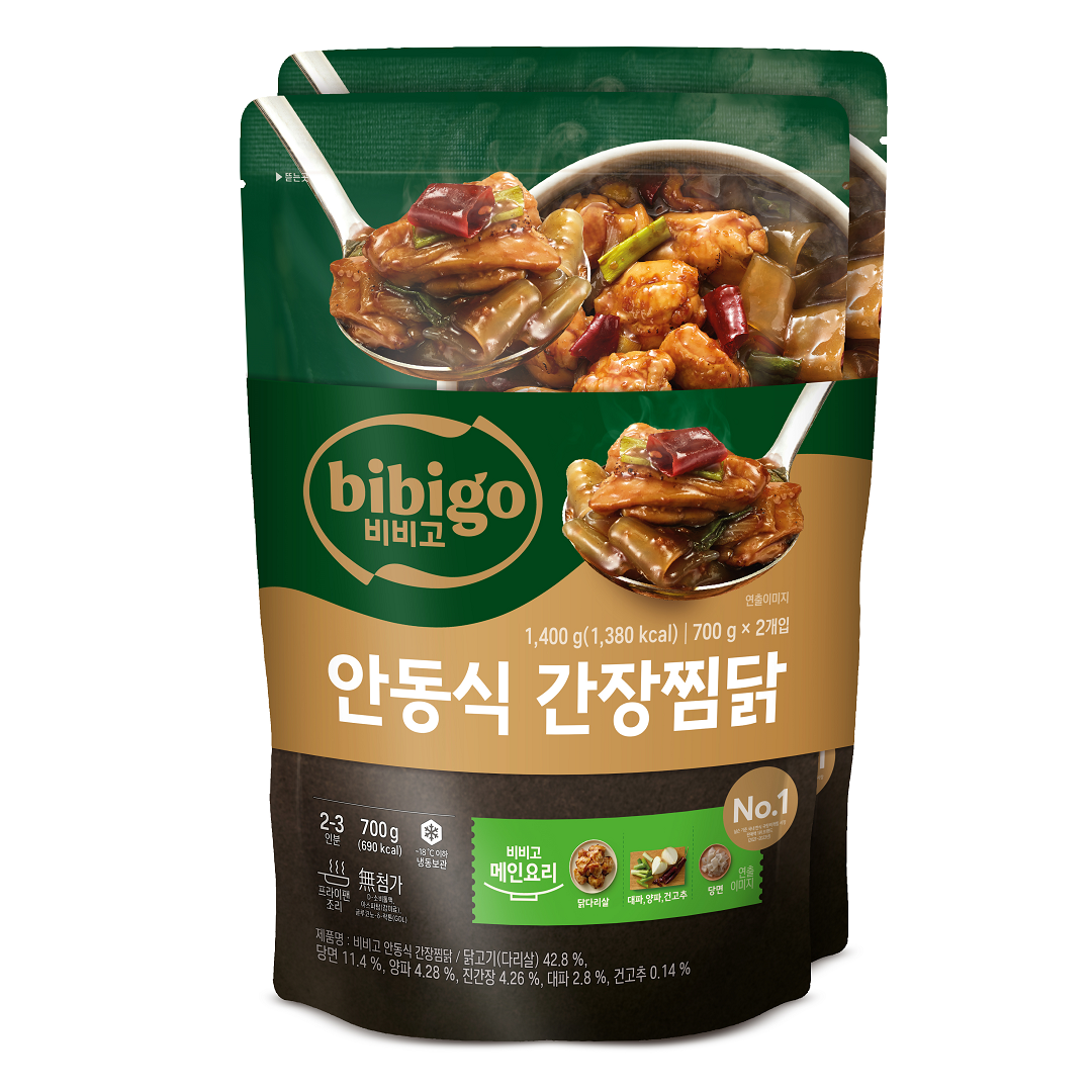 [일 100개 한정]비비고 안동식간장찜닭 700gX2개(소비기한 : 2025.12.14)