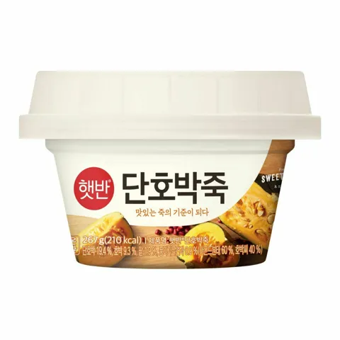 [1+1]햇반 맞춤토핑 단호박죽267g