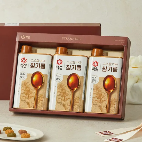 [25추석선물세트대량구매]백설 고소한 참기름 1호