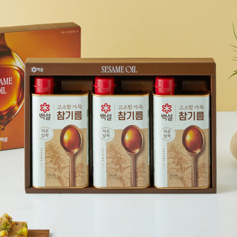 [26추석 선물세트 대량구매]백설 고소함가득 참기름 1호