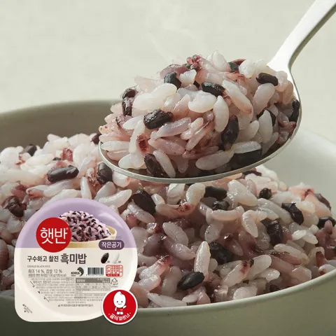 햇반 흑미밥 작은공기 130gx36개(1box)