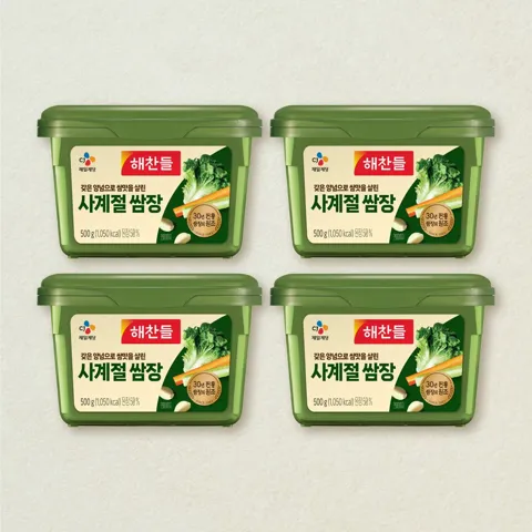 해찬들 사계절쌈장 500gX4개