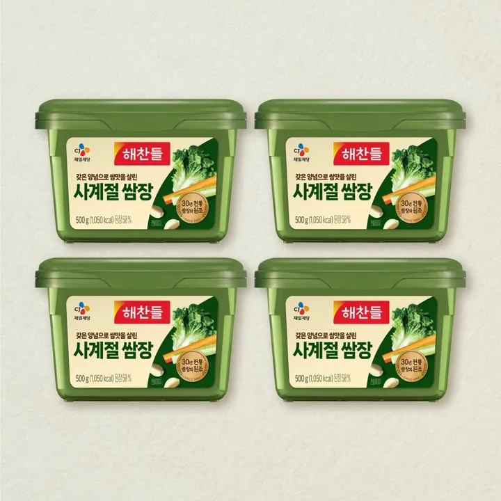 해찬들 사계절쌈장 500gX4개