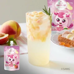 [쁘띠첼X캐치!티니핑] 쁘띠첼 워터젤리 복숭아 130ml