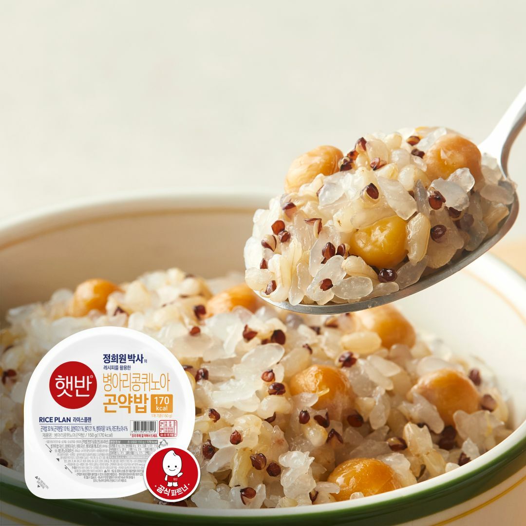 [박스특가]햇반 병아리콩퀴노아곤약밥 150gX24개