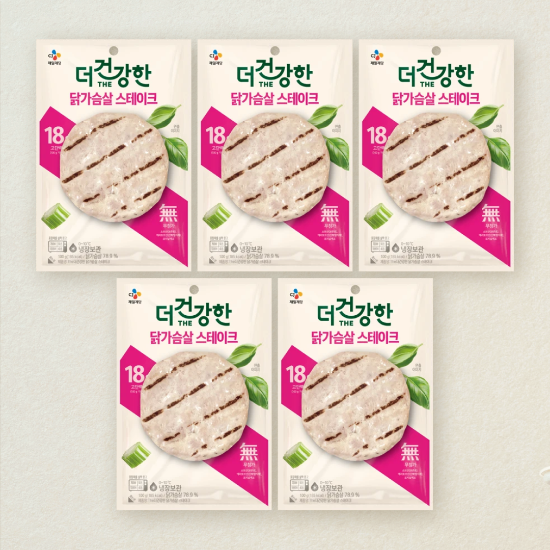 [CJ더마켓] [5+5]더건강한 닭가슴살 스테이크100g