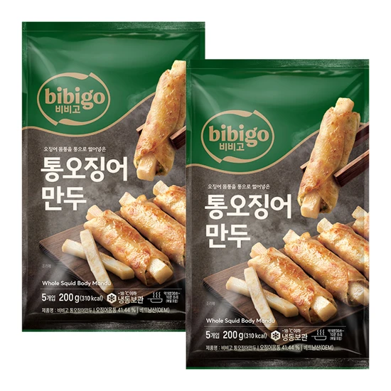 비비고 통오징어만두 200g x 2개