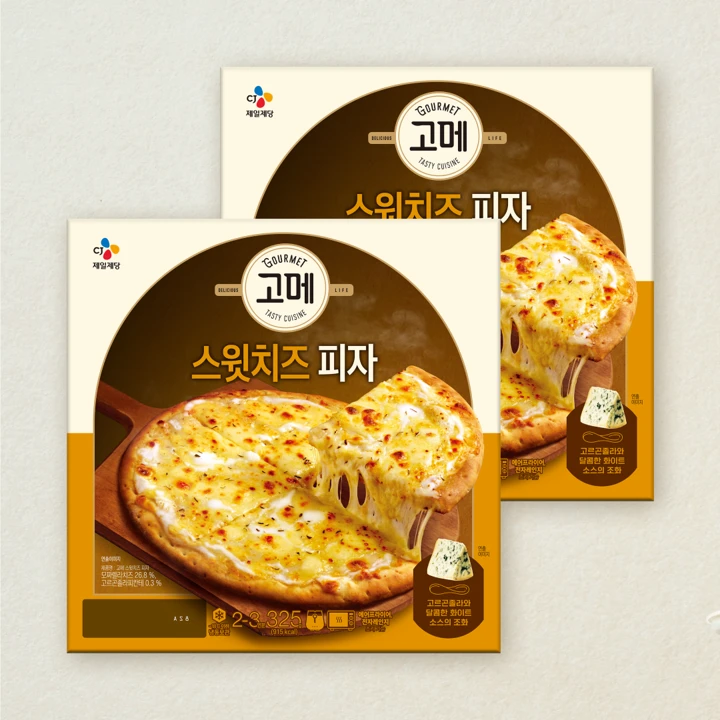 고메 스윗치즈 피자 325g x 2개