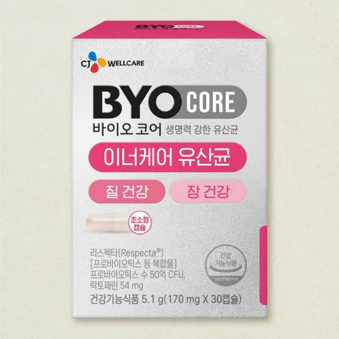 바이오코어 이너케어 유산균 30캡슐(1개월)