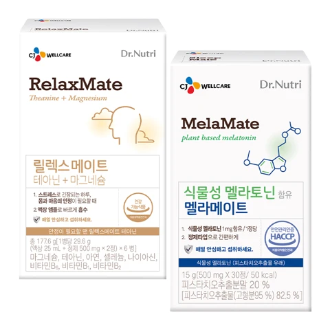 닥터뉴트리 릴렉스메이트 6입 + 닥터뉴트리 멜라메이트 30정