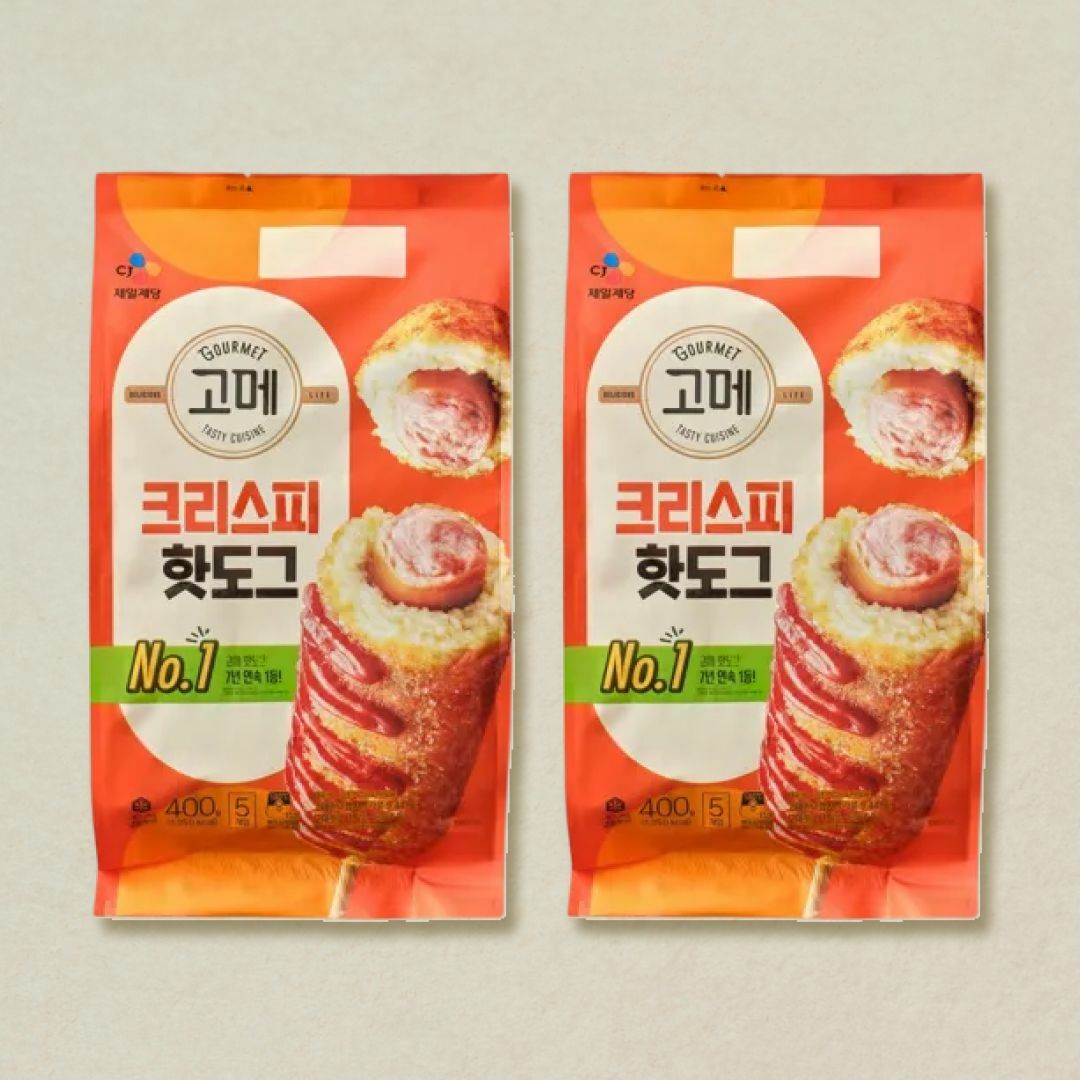 [CJ더마켓] 고메 크리스피 핫도그 400gX2개