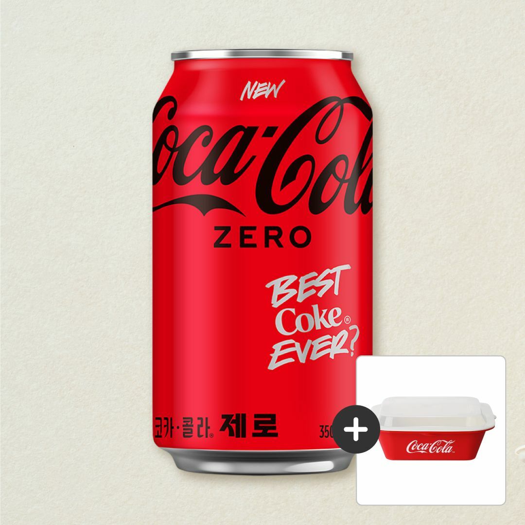 코크제로 350ml X24 + [증정] 코카콜라 찜기