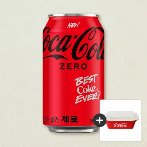 코크제로 350ml X24 + [증정] 코카콜라 찜기