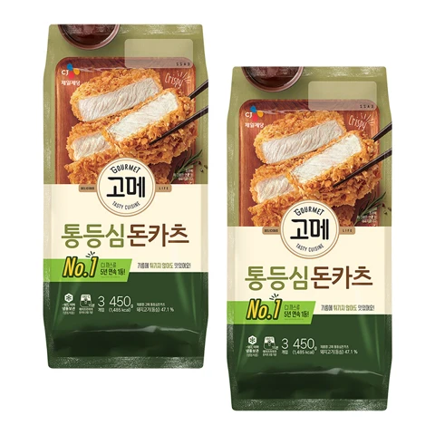 [500개한정]고메 바삭튀겨낸통등심돈카츠450gX2개
