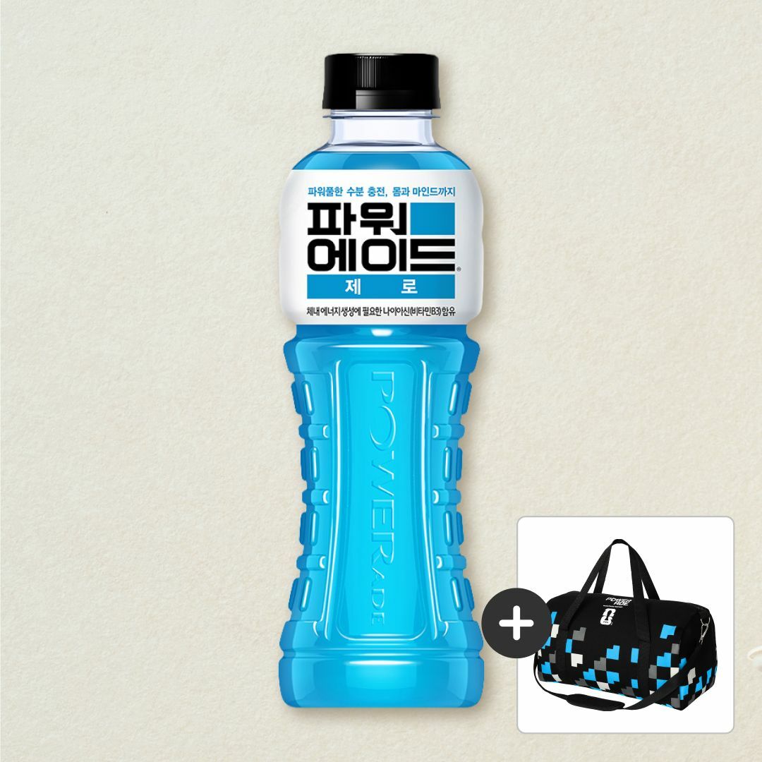 파워에이드 제로 마운틴블라스트 600ml X40(총2박스) + [증정]파워에이드 스포츠가방