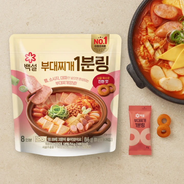 백설 부대찌개 1분링 64G