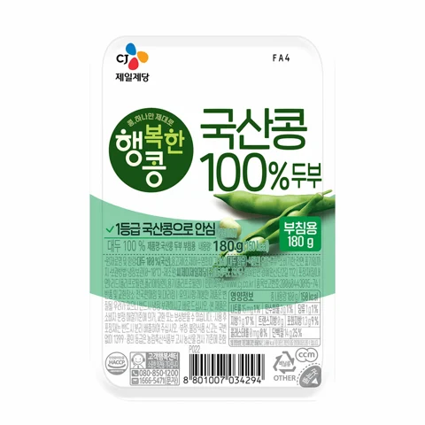 행복한콩 국산콩 부침용두부 180g
