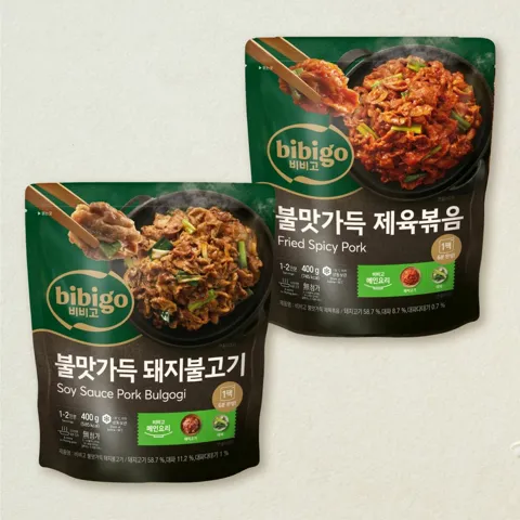 [간편조리 밀키트세트] 비비고 불맛가득 돼지불고기400g+제육볶음400g