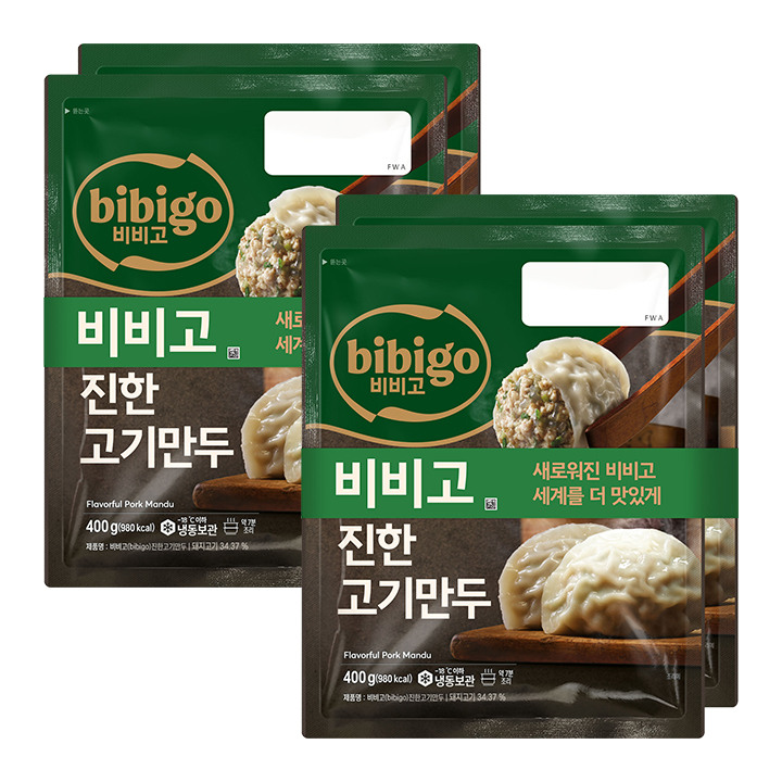 비비고 진한고기만두400g*2번들X2개