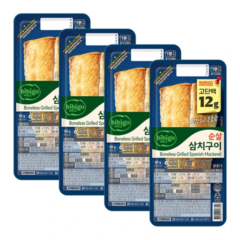 [200개한정] 비비고 순살 삼치구이 60gx4개