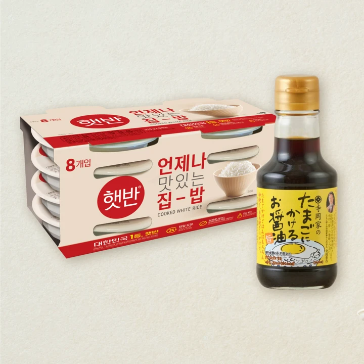 햇반 210g*8번들X1개+테라오카 계란에 뿌리는 간장소스 150mlX1개