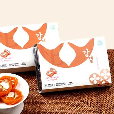 감결 크림치즈 호두 곶감 말이 12입