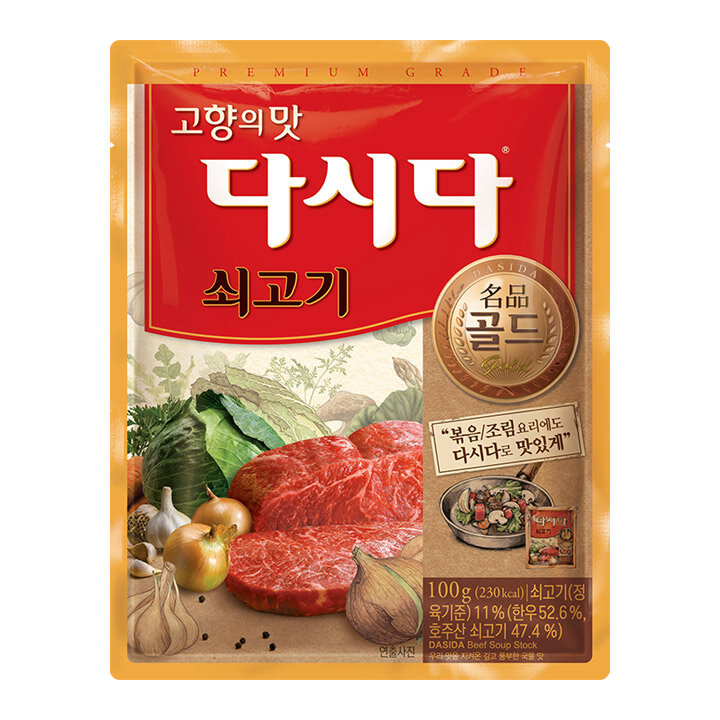 명품 다시다 쇠고기 골드 100g