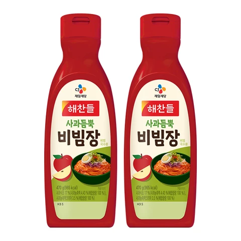 [200개한정]해찬들 사과듬뿍 비빔장 470gX2개