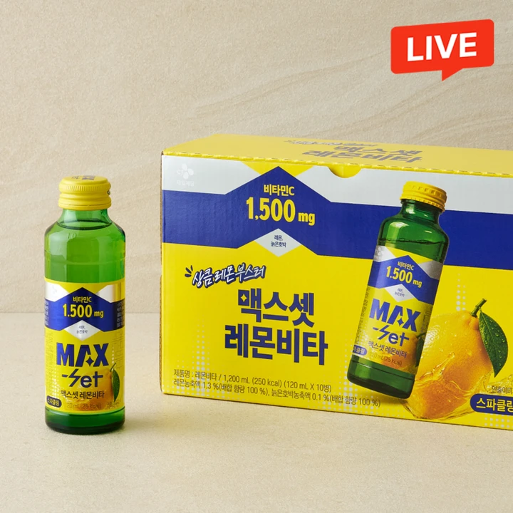 맥스셋 레몬비타 120mlX10개입(1box)