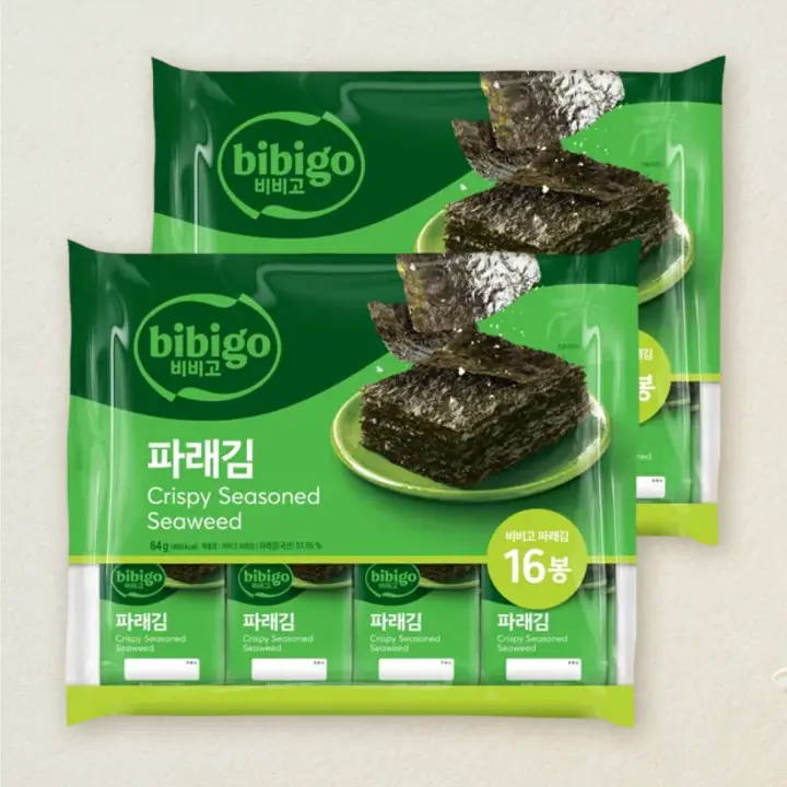비비고 파래김 4gX16봉X2개 (총 32개)