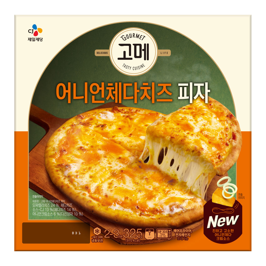 [CJ더마켓] [1+1]고메 어니언체다치즈 피자 325g