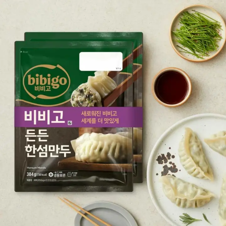 비비고 든든한섬만두 384gX2개