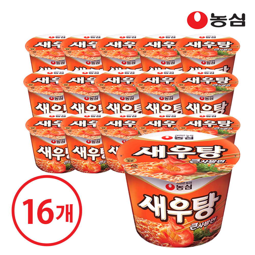 [행사]농심 새우탕큰사발 16개(box)
