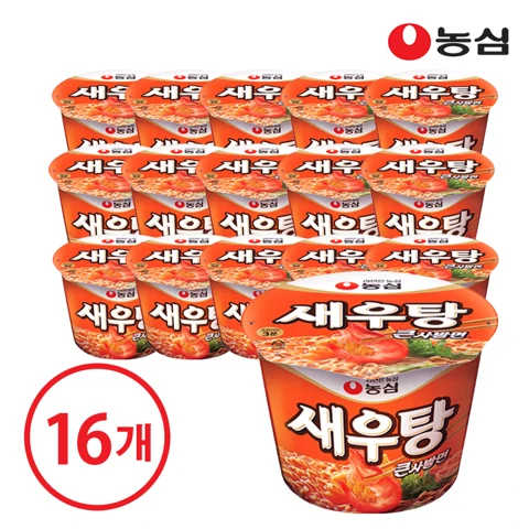 농심 새우탕큰사발 16개(box)