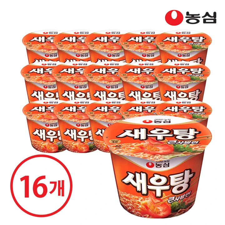농심 새우탕큰사발 16개(box)