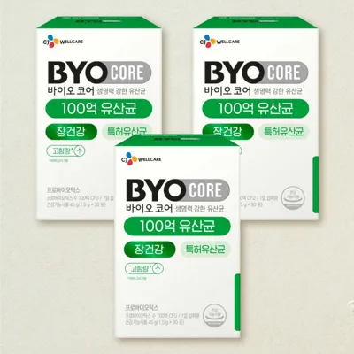 바이오코어 100억 유산균 30포X3개(3개월)