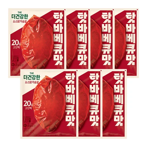 The더건강한 소스 닭가슴살 핫바베큐맛100gX7개