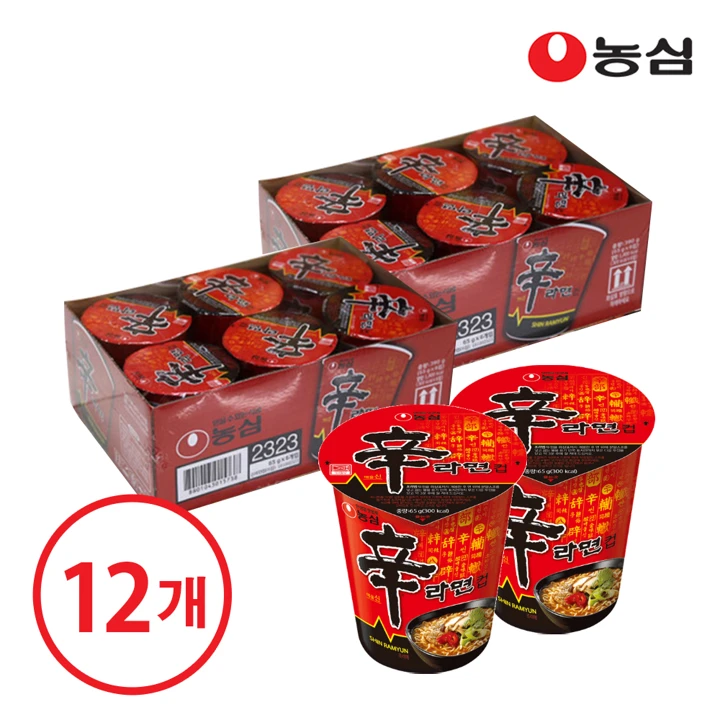 농심 신라면 소컵 65gX12개